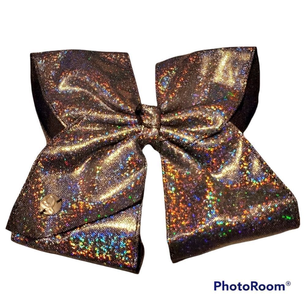 Shimmery Silver Hair Bow